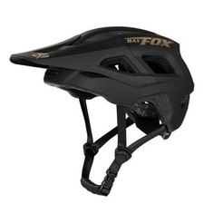 BATFOX MA057 Mountain Bike Helmet for Men & Women Cycling MTB, M, Black Gold picture