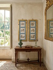 Pair Antique French Cherub Etchings Framed Gold Leaf Set After François Boucher picture