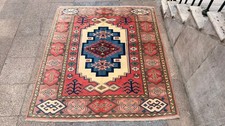 5'7'' X 6'6'' Vintage Carpet Natural Village Rug Handmade Rug.SKU:IM1768 picture