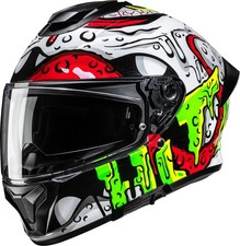 HJC C71 Squeeze Motorcycle Helmet White/Green/Red picture