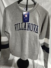 Villanova Wildcats Crewneck Unisex Large Gray Pullover Sweatshirt picture