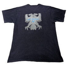 Vintage 80s Motorcycle Tee Shirt Mens XL Blue Faded Eagle Biker Drag Specialties picture
