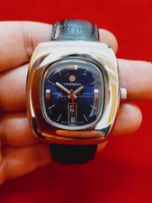 Vintage Tressa lazer beam blue dial original men  swiss working wrist watch 115 picture