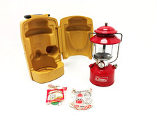 Vintage Coleman 200A Red Lantern with Clamshell Case Oct 1972 - NICE SHAPE picture