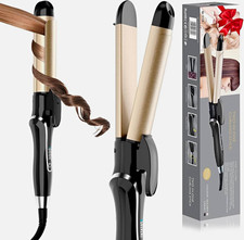Q-118 2-in-1 Straightener & Curler Ceramic 450°F 1.18in 5-Heat Travel picture