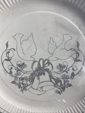 Vtg 1950s- 60s Paper Art Wedding Paper Plates 150 Count- Doves picture