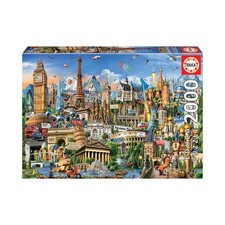 New - Educa Europe Landmarks: 2000 Pcs - Ages 14+ | 1+ players picture