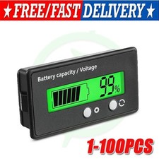 12V/24V/36/48V Battery Status Charge LCD Digital Indicator Monitor Meter Gauge picture