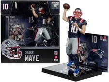 McFarlane NFL Posed Figures - Drake Maye (New England Patriots) [New Toy] Viny picture
