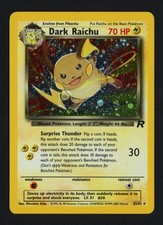 Dark Raichu 83/82 Unlimited Holofoil Swirl Team Rocket Secret Rare Pokemon TCG picture