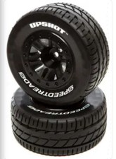 Duratrax SpeedTreads Upshot SCTire Mounted Black SlashR 4X4F/R,EXC picture