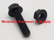 3/8-16x1-1/2 Grade 8 Flange Bolts 3/8x16x1.5 Screw & 3/8-16 Serrated Flange Nuts picture