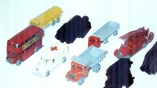 Lot of 6 Vintage 1950's Matchbox Lesney Moko Die Cast Cars Vehicles All A's picture