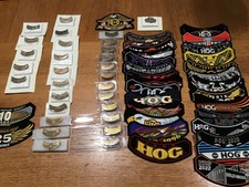 Harley Davidson patches and matching pins lot vintage 1996 to 2022 complete picture