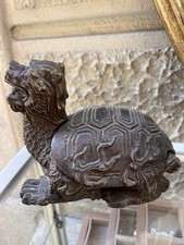 Unique Ancient Roman Wonderful Bronze Turtle Statue Sculpture picture