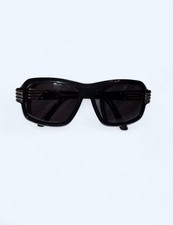 Authentic Cazal 8023 Vintage Black & Gold Statement Sunglasses picture