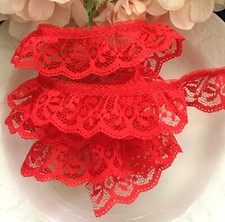 Ruffle Lace Trim 1 inch wide select color price per 2 yards picture