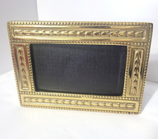 Vintage WILLIAMSBURG Virginia Metalcrafters Brass Picture Frame For 3x5 Picture picture