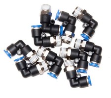 Tube fitting Male elbow, swivel  push to connect, 1/4