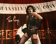 Tim Curry Signed (Rocky Horror: FRANK)  Autograph 8x10