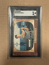 1955 Bowman - #202 Mickey Mantle - SGC 1 NY Yankees picture