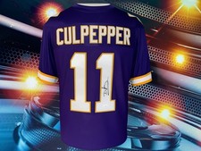 DAUNTE CULPEPPER AUTOGRAPHED CUSTOM MINNESOTA VIKINGS PURPLE JERSEY COA JSA picture
