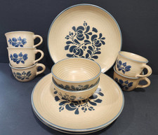Vintage Pfaltzgraff USA Stoneware Dinnerware Lot Plates, Platters & Pitchers picture