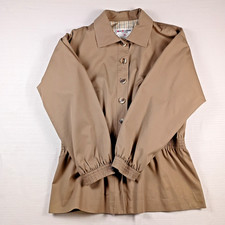 Vintage Yves Saint Laurent Rive Gauche Jacket 38 Taupe Cotton Blouson Lined picture