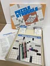 Rare Vintage 1980's 1986 Puzzle Struggle Crossword Game 100% Complete by Innotoy picture