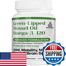 Turner Zealand Green Lipped Omega-3 Mussel Oil 53X Higher Potency Uaf1000 Super picture