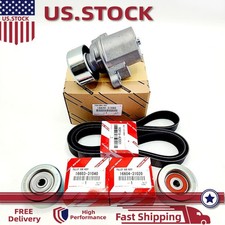 OEM For Toyota Tacoma 16-23 3.5L Drive Belt Tensioner and Pulley Kit 16620-31090 picture