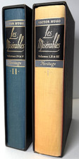 Les Miserables, Victor Hugo 1938 Heritage Press, 2 books w slipcases picture