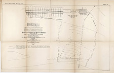 1878 QUINCY ILLINOIS Railway Draw Bridge  - Map ORIGINAL Warren Survey picture