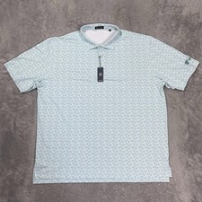Turtleson Freeman Polo Shirt Mens 3XL Green Floral Lineage Golf Performance picture