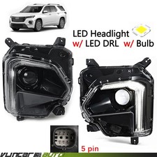 2P For Chevy Traverse 2022 2023 2024 w/ LED DRL Headlights Assembly Left & Right picture