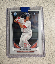 Topps 2014 Bowman Chrome Prospects Mookie Betts #BCP109 Red Sox 1st Bowman picture