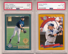 2001/02 TOPPS HTA #726 ICHIRO SUZUKI ROOKIE CARD PSA 9+ROOKIE.. YEAR PSA 8+BONUS picture