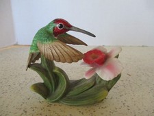 ANNA'S HUMMINGBIRD WITH ORCHID, BRONSON COLLECTIBLES 1966, 3.5