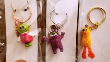 Trio of 1 inch, handmade Nanalan keychains. NEW. picture