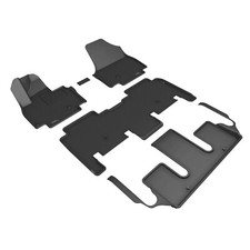 3D Maxpider 2024-2026 Fits Kia Ev9 6-Seat Kagu Black 1st 2nd 3rd Row Floor Mat picture