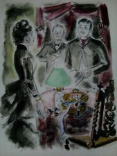 André Dignimont (1891-1965) Original Watercolor, Bénézit-Cotes ++++ picture