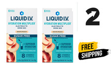 Liquid I.V. Hydration Multiplier Electrolyte Drink Mix White Peach 12 packets picture
