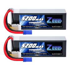 2x Zeee 22.2V 100C 5200mAh 6S LiPo Battery EC5 for RC Car Truck Boat Helicopter picture