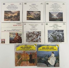 Edvard GRIEG Lot 8 CDs Classical Music MINT DISCS No Cases picture