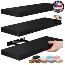 Sorbus Floating Shelves for Wall, 3 Long Wall Mounted Large Decorative Shelves picture