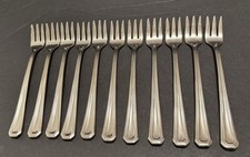 (11) Gorham FAIRVIEW Seafood Cocktail Forks 5.5”~Stainless 18/10 Glossy Flatware picture