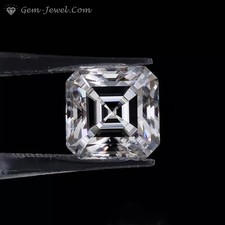 Huge 11x11 MM 7.10 Carat Asscher Cut Loose Moissanite, Moissanite Stone for Gift picture