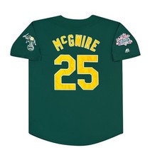 Mark McGwire Oakland Athletics 1989 World Series Green Jersey Men’s Large picture