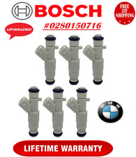 NEW HP+TORQUE UPGRADE OEM Bosch x6 4 hole 30LB Fuel Injectors for 1987-1988 BMW picture