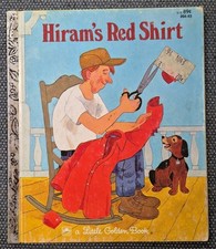 Hiram’s Red Shirt Vintage Children’s Little Golden Book Western Publishing 1981 picture